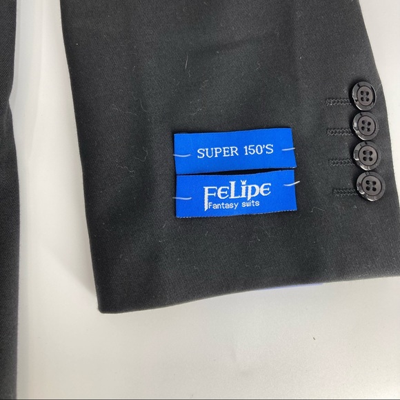 Felipe Fantasy Suits Super 150’s Suit Jacket - 50L - Picture 3 of 8